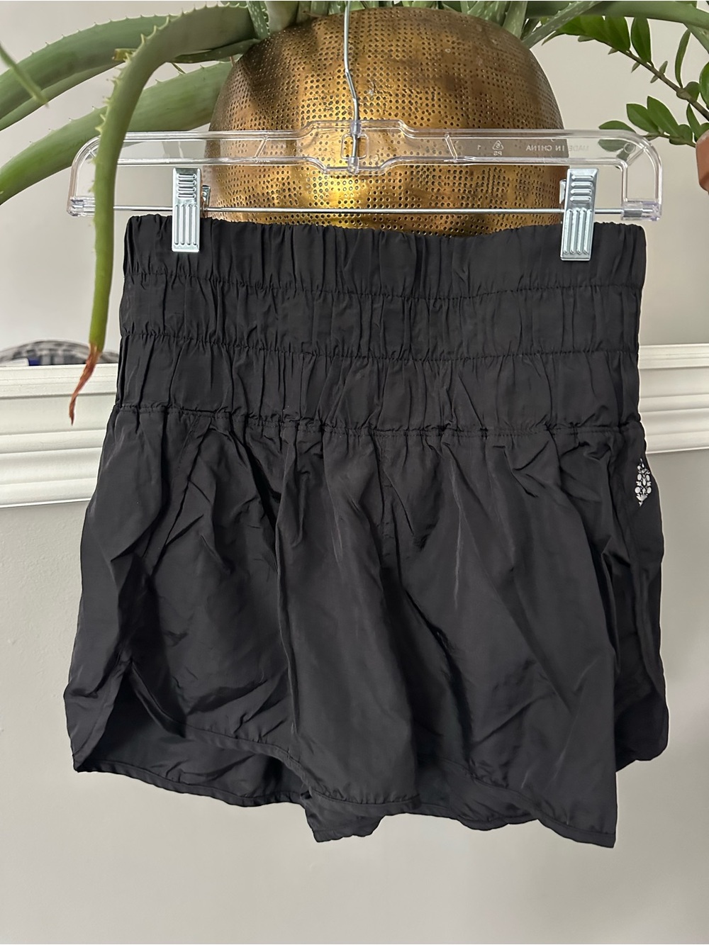 Free People Black Athletic Shorts